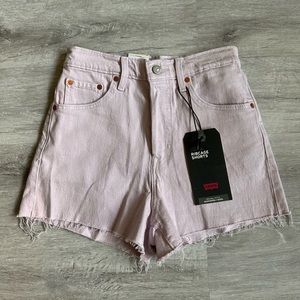 Purple Levi Jean Shorts